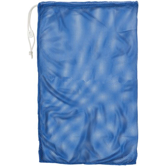 Blue Cotton Mesh Net Laundry Bag