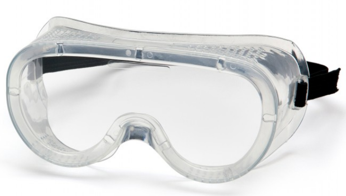 Clear Anti-Fog Perforated Goggle