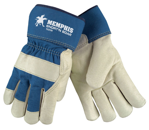 Premium Grain Pigskin, Wool Lined Glove with 2.5" Rubberized Safety Cuff, Size L
