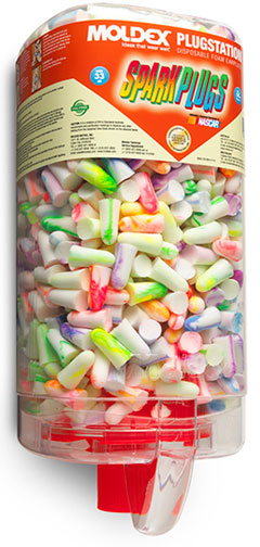SparkPlugs® Foam Earplugs PlugStation