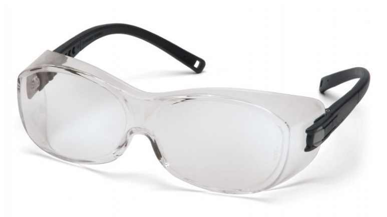 OTS XL Clear Lens with Black Temples