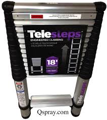 Telesteps OSHA Approved Telescopic Extension Ladder, 18'
