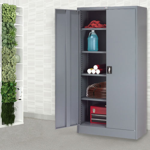 Steel Storage Cabinet Recessed Handle 36"W x 18"D x 72"H