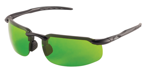 [EP-BH10616AF] Swordfish® Green IR Shade 2.5 Anti-Fog Lens, Matte Black Frame Safety Glasses