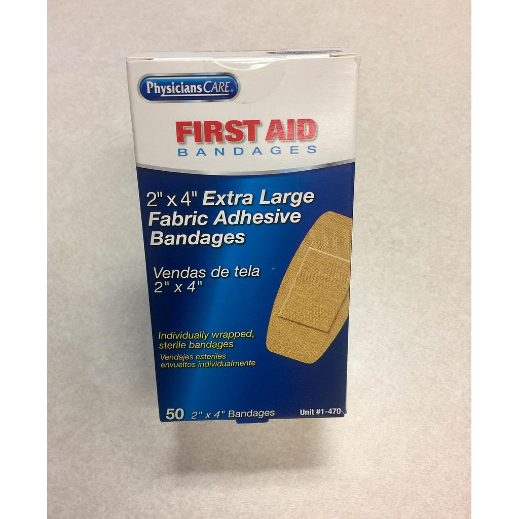 2" X 4" X-Large Fabric Bandages