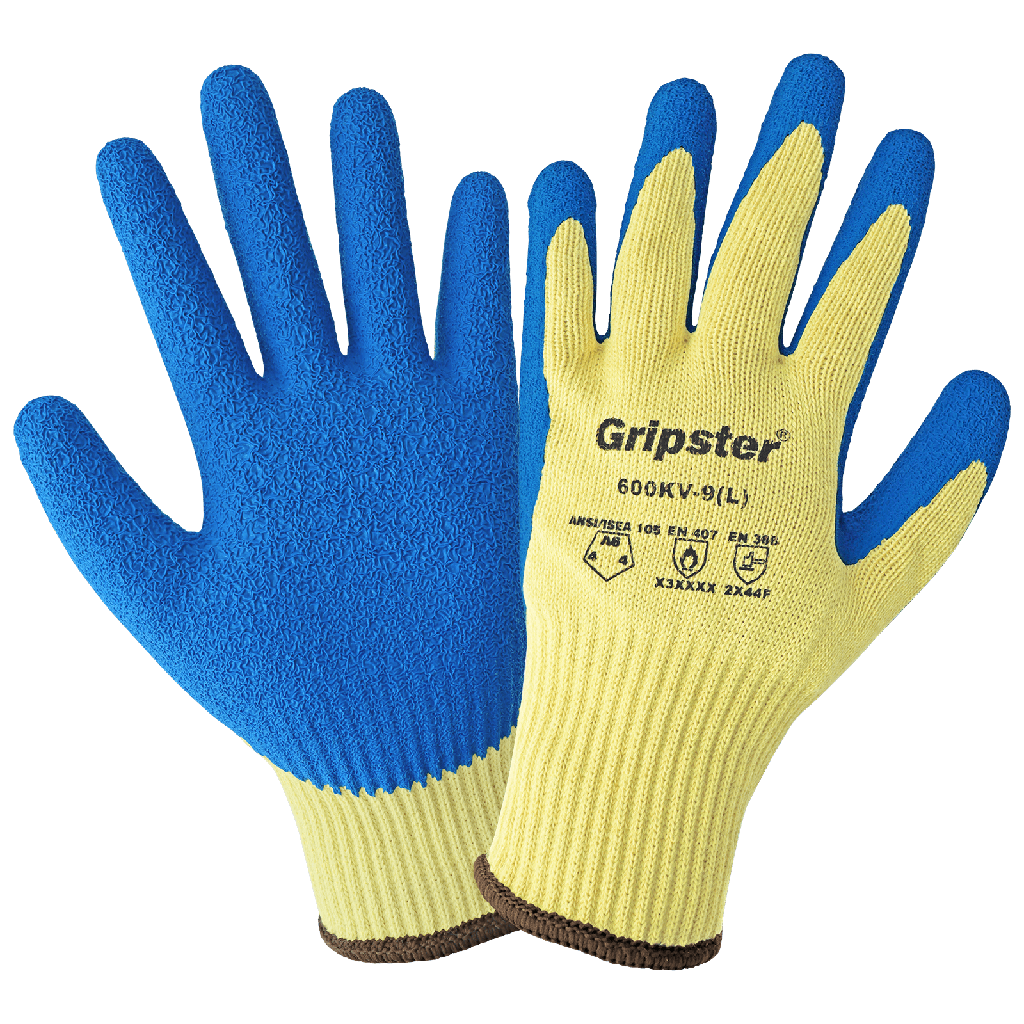[A-600KV] 10 Gauge Gripster® High-Visibility Cut Resistant Gloves