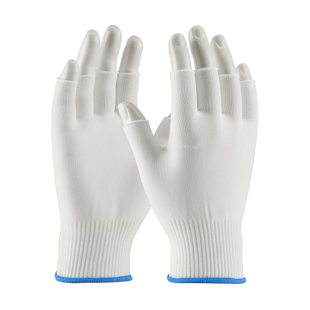 [A-40-732] 100% Nylon Seamless Knit Half Finger Glove