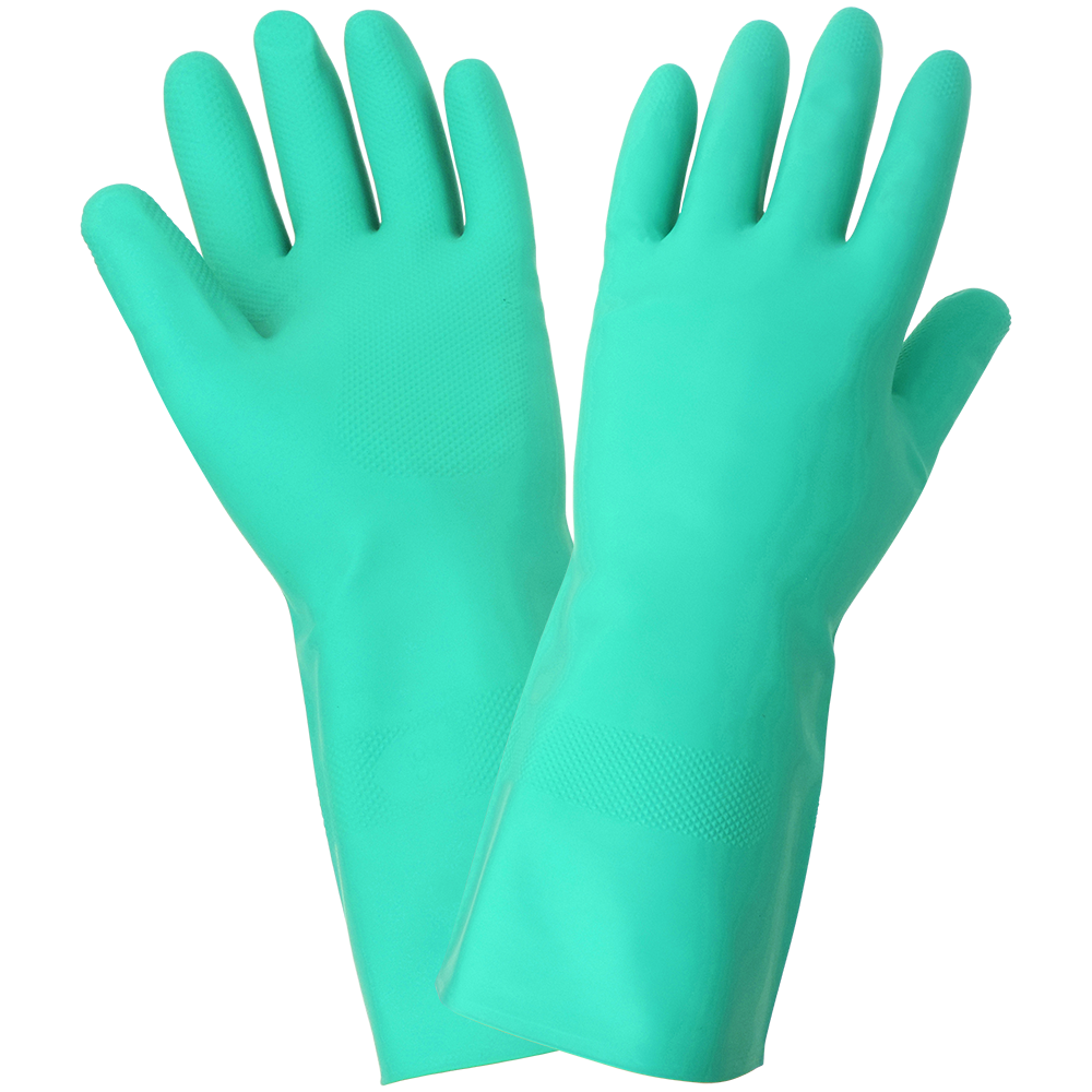 [A-787] FrogWear® 12 Mil Unlined Green Unsupported Nitrile Glove