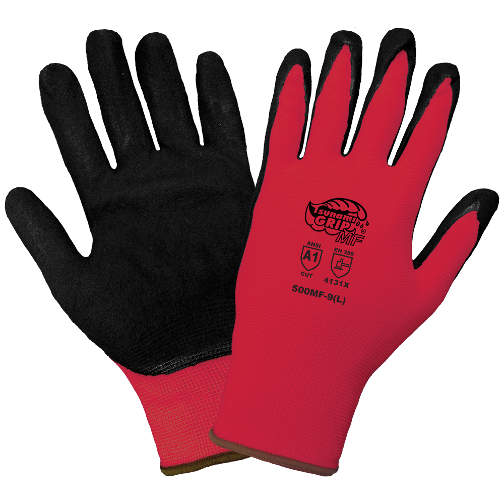[A-630] Tsunami Grip®13 Gauge Mach Finish Nitrile Coated Gloves