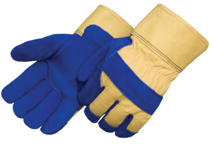 Thermal Lined Blue Cowhide Full Feature Leather Palm