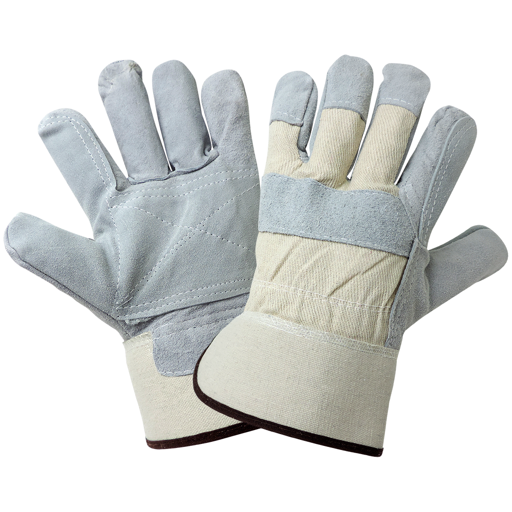 [A-530DPI] 8 oz. Split Cowhide Leather Double Palm Gloves