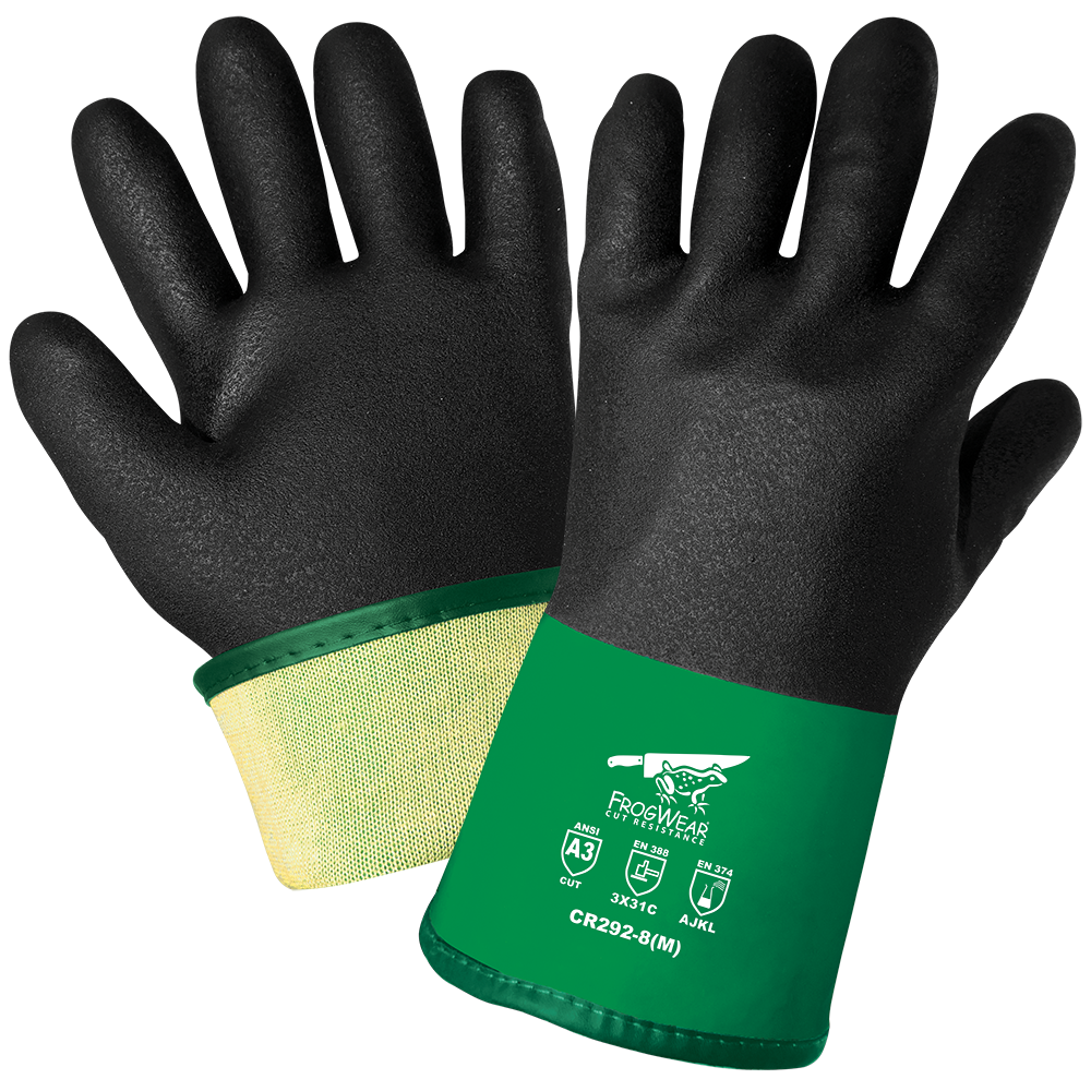 [A-CR292] 15 Gauge Cut Resistant Chemical Handling Gloves