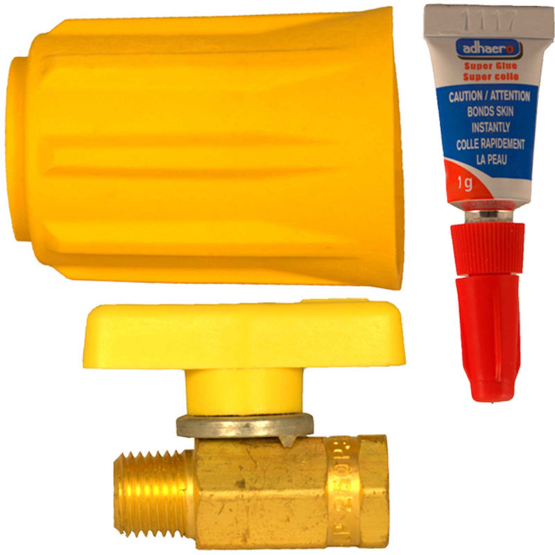 Quick Change Propane Valve, fits on any forklift, fits on any steel propane tank
