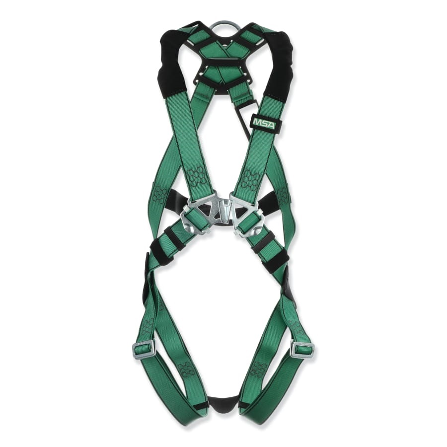 MSA V-FORM™ Full-Body Harness, Back D-Ring, Qwik-Fit™ Buckles, Standard