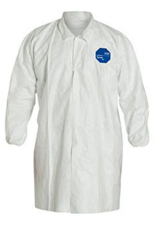 [DA-TY211S] Tyvek® Lab Coat w/ No Pockets