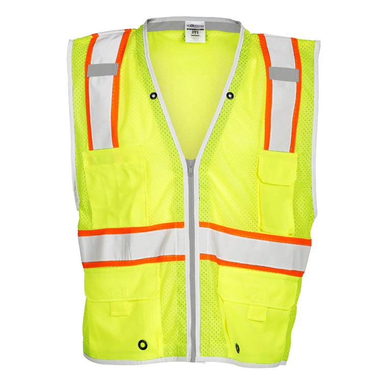 [SA-1510] Heavy Duty Reflective Safety Vest, Lime