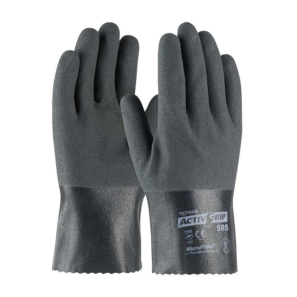[A-623AG-10] 15 Gauge Nitrile Coated Glove with Cotton Liner