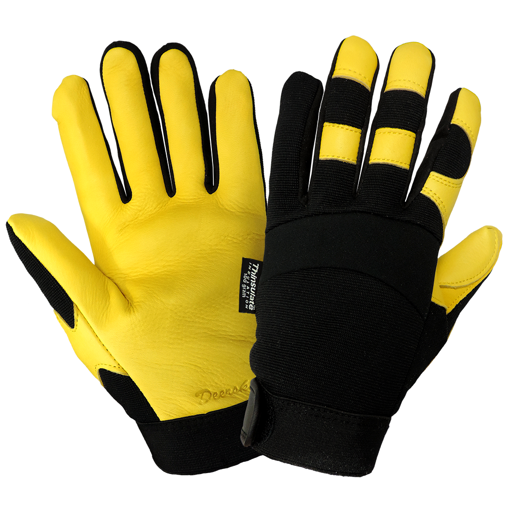 [A-SG7700IN] Insulated Genuine Deerskin Leather Gloves