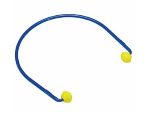 E-A-R Caps Semi-Insert Banded, Polyurethane, Yellow, Banded