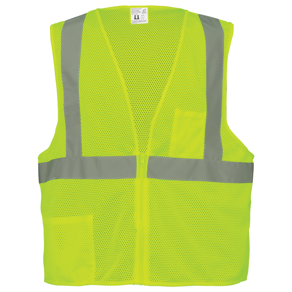 [SA-SV2210Z] High-Visibility Lightweight Mesh Polyester Safety Vest