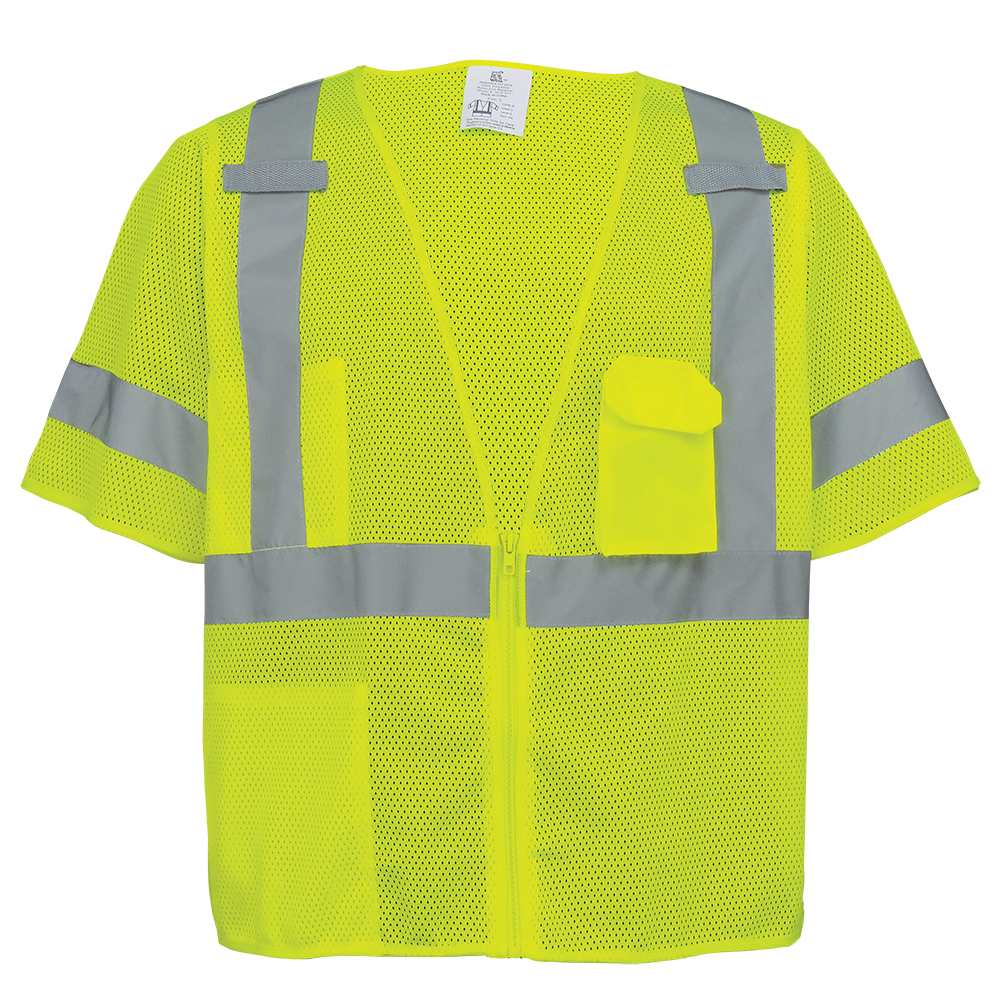 [SV-GLO-011] High-Visibility Mesh Polyester Short Sleeved Safety Vest
