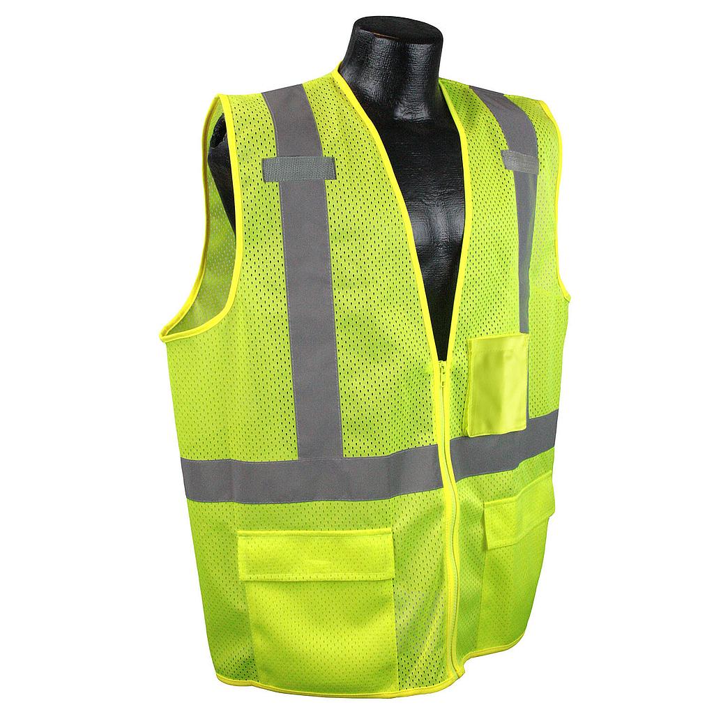 [SA-SV27-2ZGM] Class 2 Mesh Safety Vest