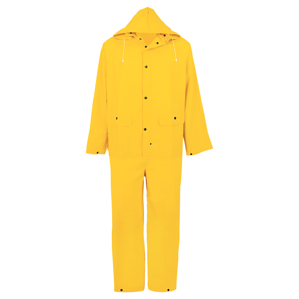 [SA-R8900] Yellow 3 Piece PVC Rainsuit