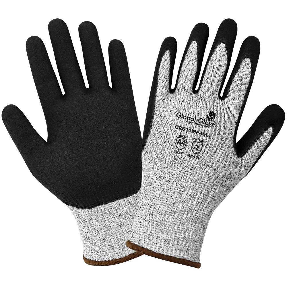 [A-6580CR] 13 Gauge Nitrile Palm Coated Cut Resistant A4