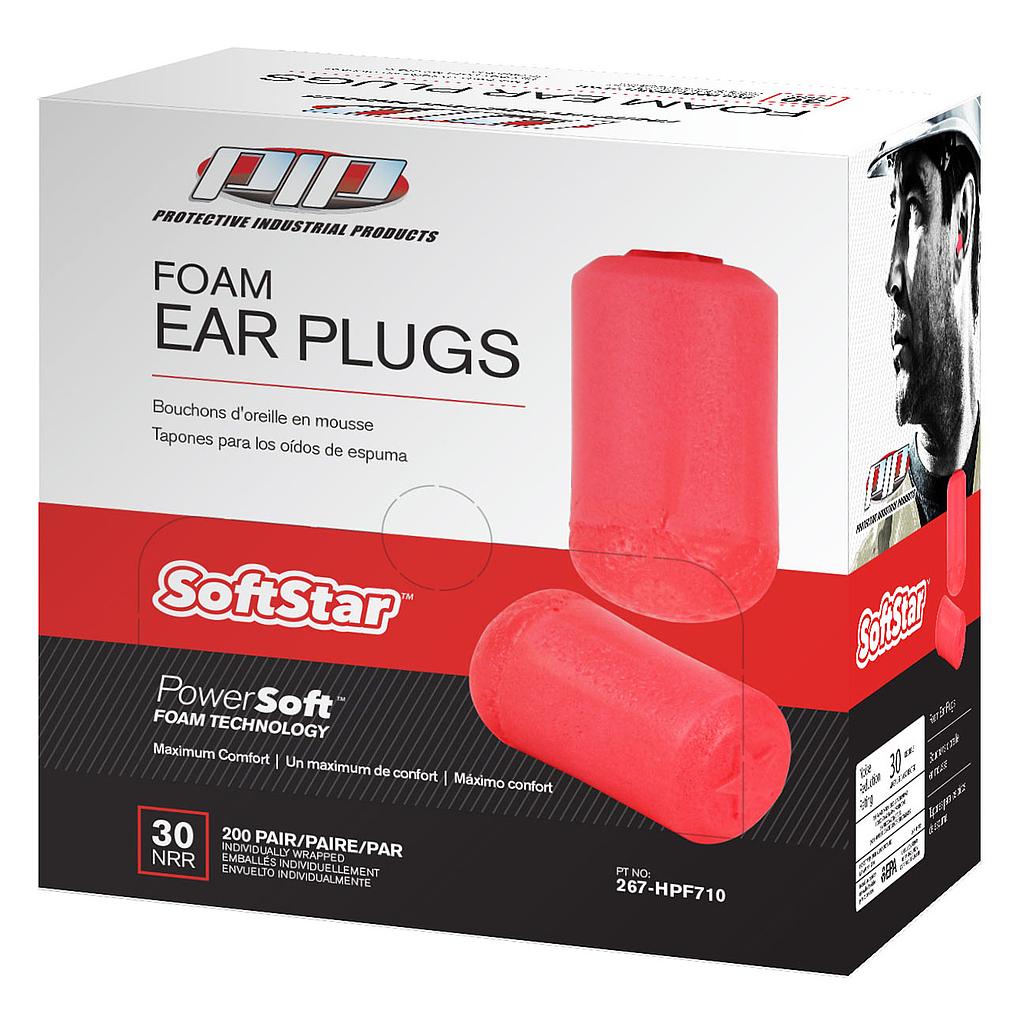 SoftStar Disposable Ear Plugs, 200pair/box