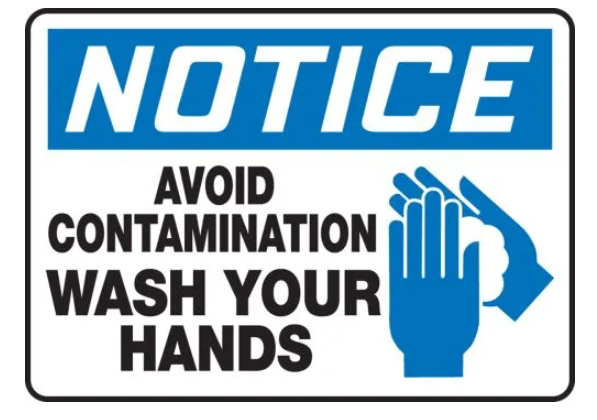 Notice "Wash Your Hands" Sign - Rigid Plastic