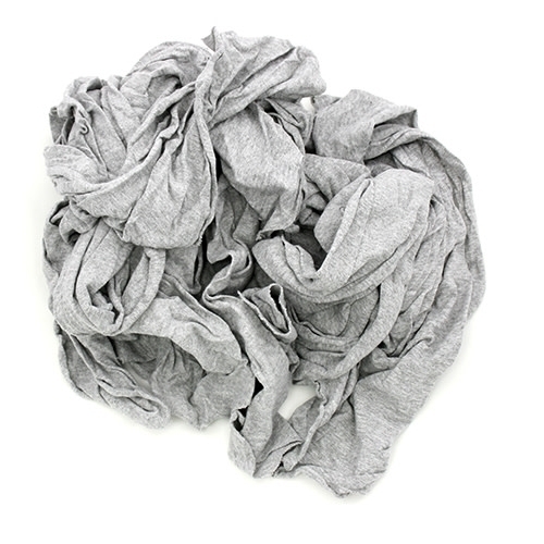 Reclaimed Grey T-Shirt Rags, 25 Lbs/Box