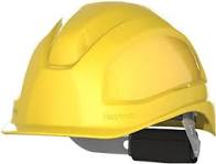 Ceros Short Brim Vented Hard Hat, Yellow- ALRO Logo