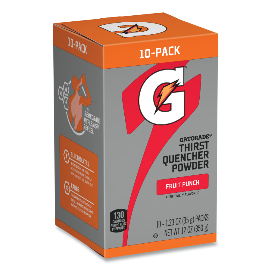 Gatorade Powder Stick, 1.23 oz Volume, Tube, 16.9 oz Yield, 80/CS