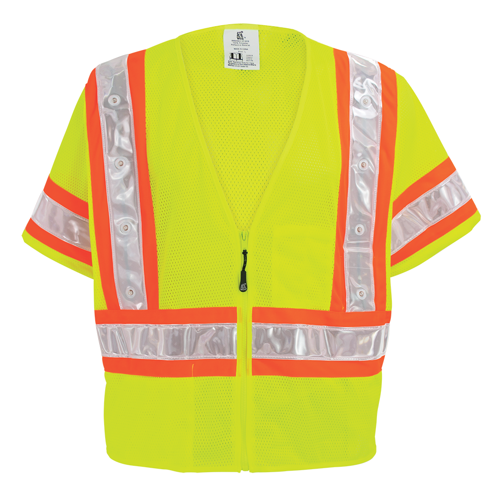 [SA-GLO-12LED] Hi Vis Lightweight Mesh Safety LED Vest