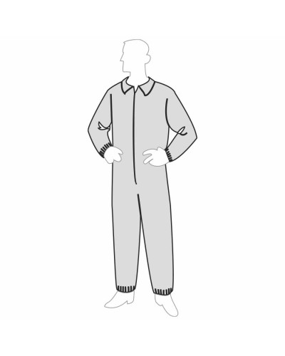 [DA-18125] PermaGard™ Coverall - Elastic Wrists & Ankles