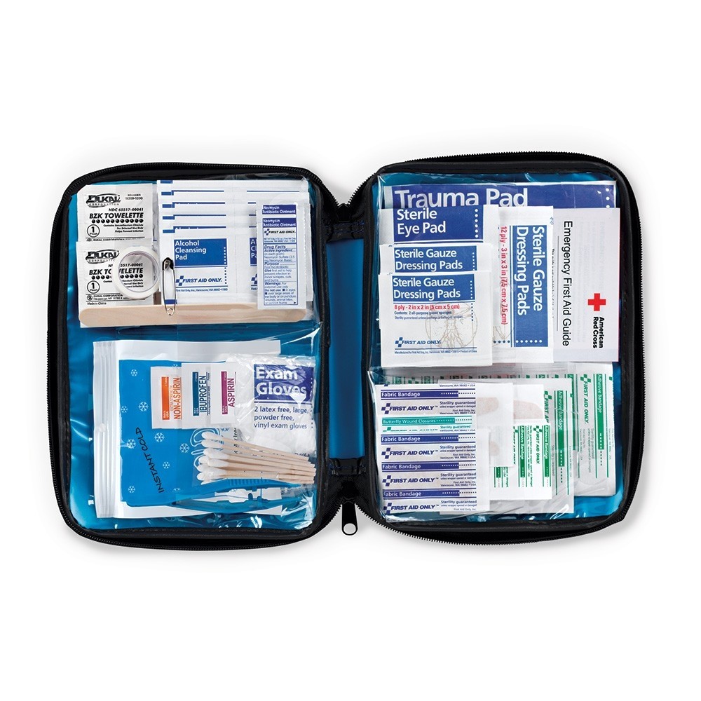 First Aid Kit, 130 PC, Fabric Case