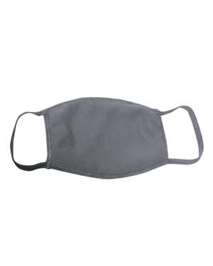 Bayside Facemask, US Made, Grey 5/pack