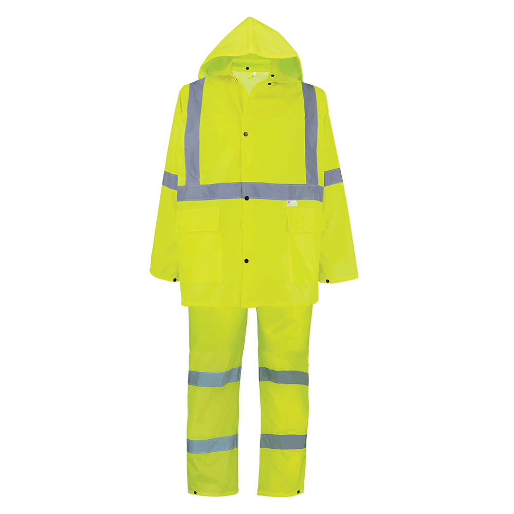 [SA-GLO-8000] 3-Piece High-Visibility Rain Suit