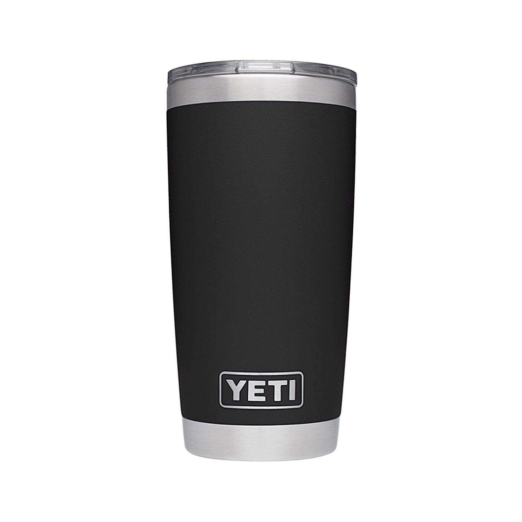 20 Oz. Yeti Tumbler, Laser Engraved, Black