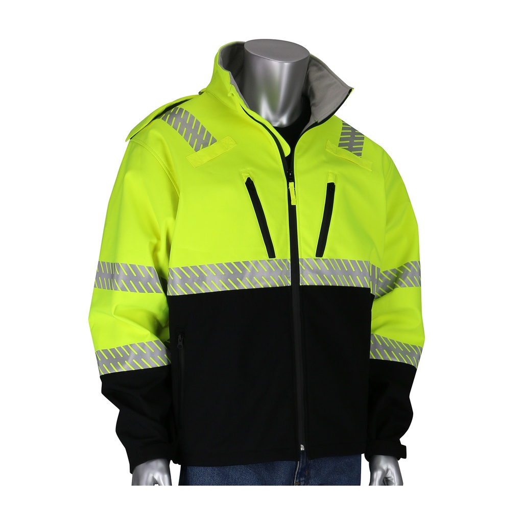 [SA-333-1550] Ripstop Softshell Black Bottom Jacket