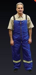 Ultra Soft Insulated Bib Overalls, FR, Royal Blue, 46 - Inseam