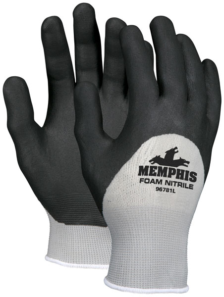 [A-6032] 13 Gauge Gray Nylon Shell Glove