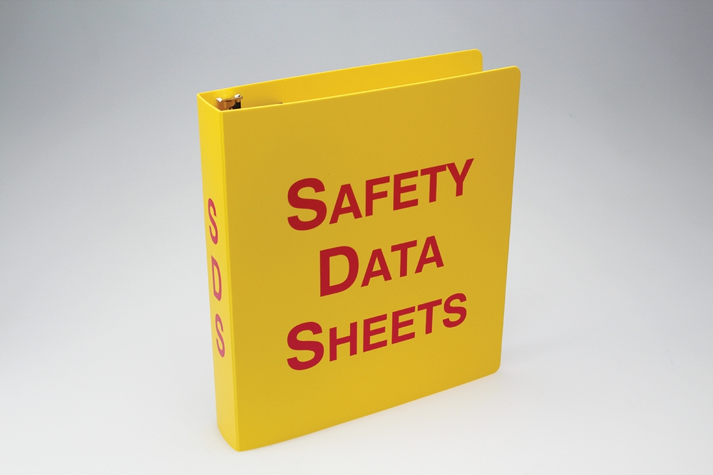 Safety Data Sheets Booklet Yellow Binder sold alone