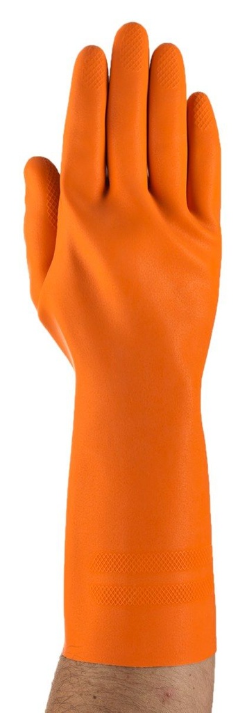 [A-208] Ansell Heavyweight Extra Heavy-Duty Rubber Gloves