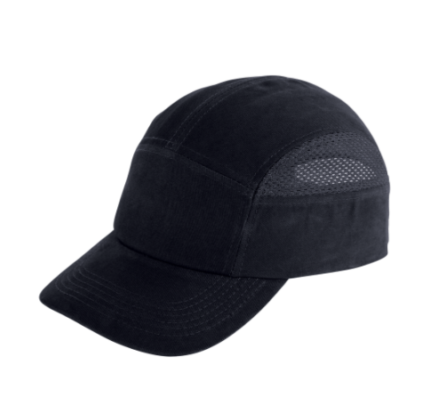 Black Baseball Style Bump Cap