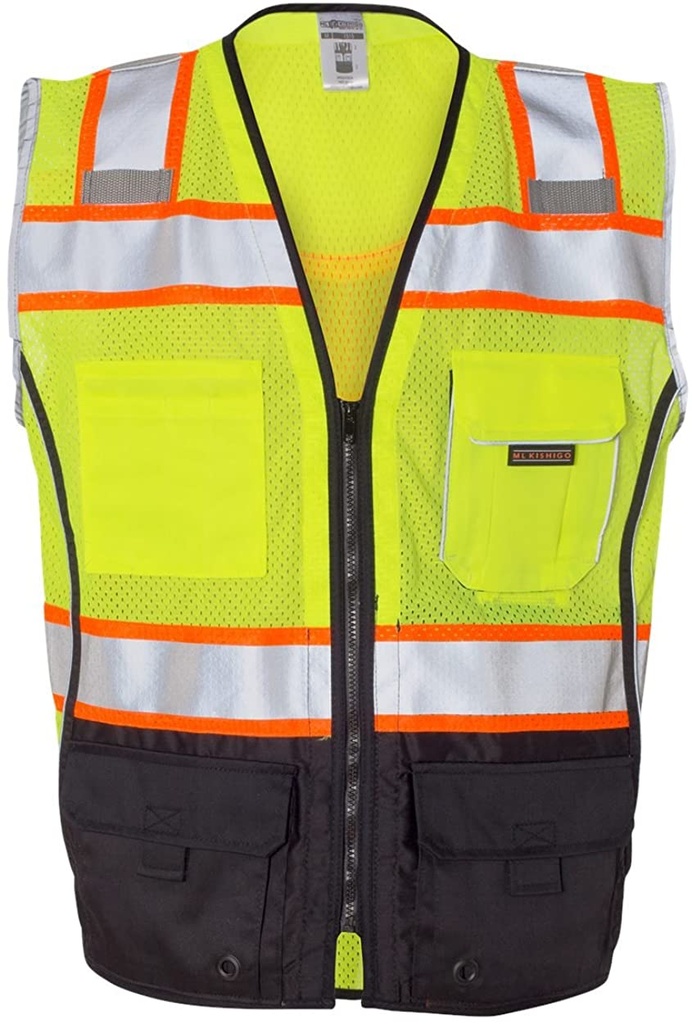 [SA-1515] Premium Black Series ANSI Class 2 Safety Vest