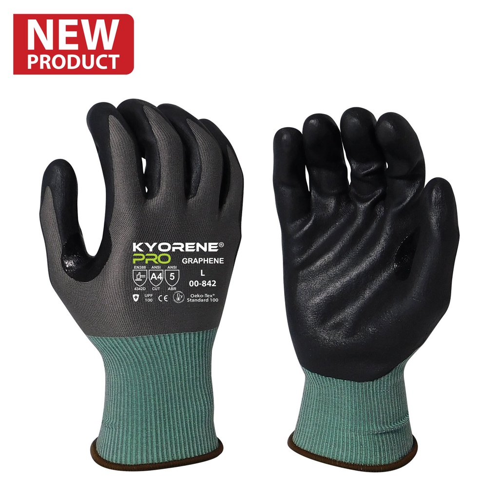 [A-00-842] 18 Gauge Kyorene® Pro Nitrile Palm Coated Glove
