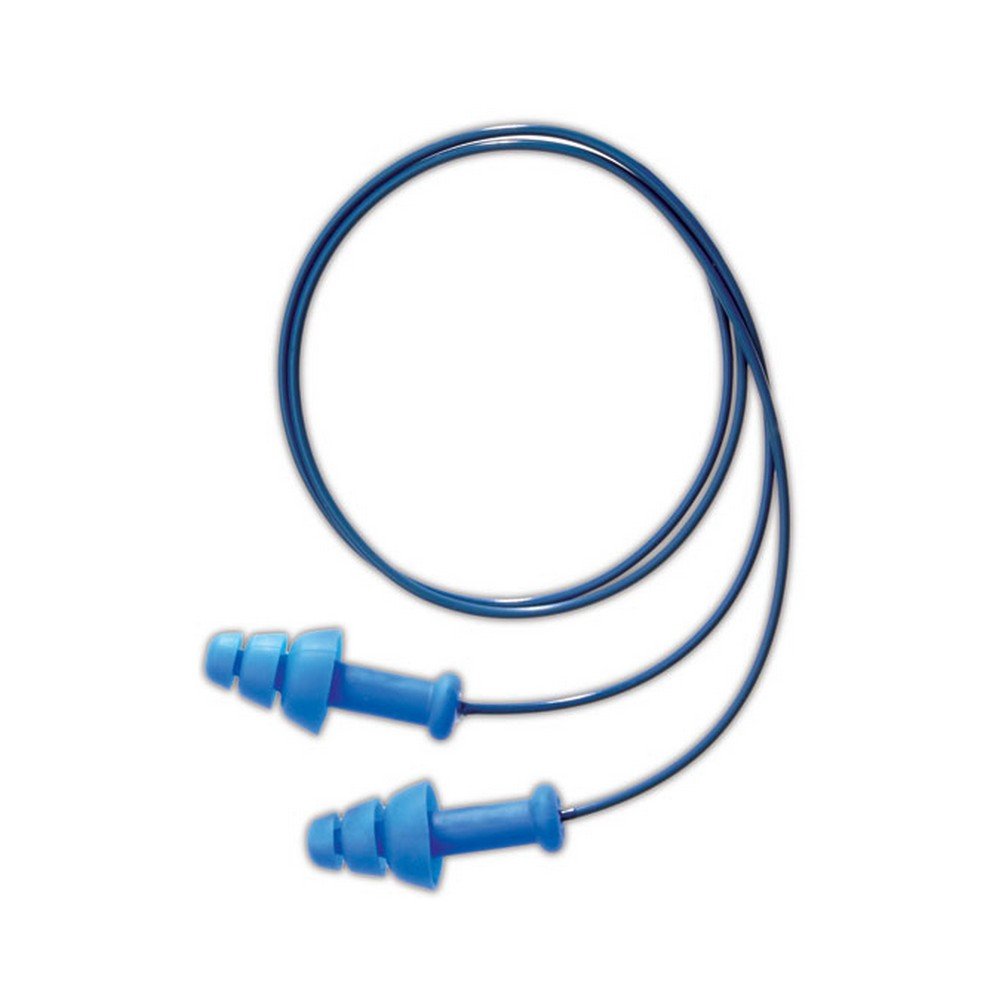 SmartFit Reusable Detectable Ear Plugs with cord, NRR 25, 100 pair per box