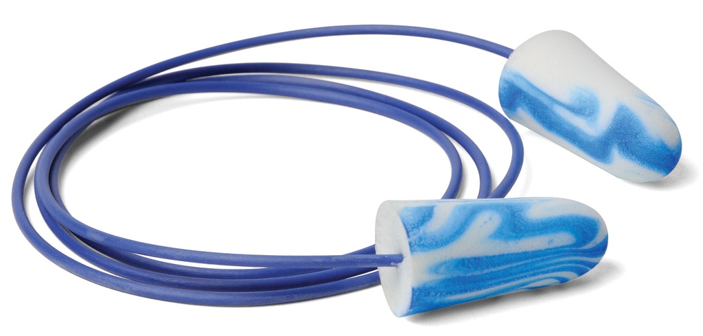 Moldex SparkPlugs Metal Detectable Disposable Ear Plugs with cord, NRR 33, 100 pair per box