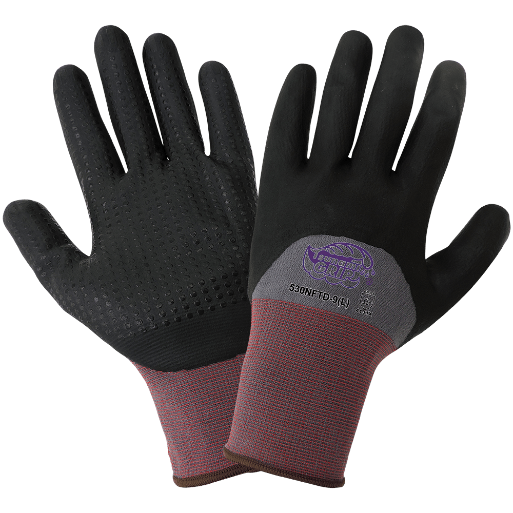 [A-530NFTD] 15 Gauge Foamed Nitrile Coated Gloves